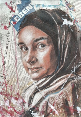 Amina by Mido Sabil, Work on Paper for Sale on Singulart