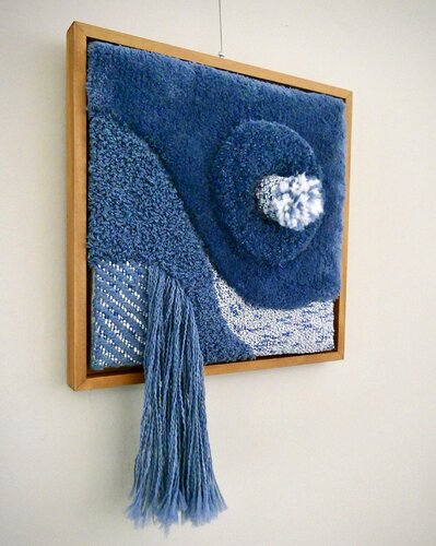 Rumours - Blue I von Jules Vissers, Textil kaufen auf Singulart