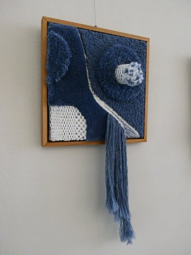 Rumours - Blue II von Jules Vissers, Textil kaufen auf Singulart