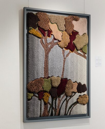 Pine Trees in Florence von Jules Vissers, Textil kaufen auf Singulart