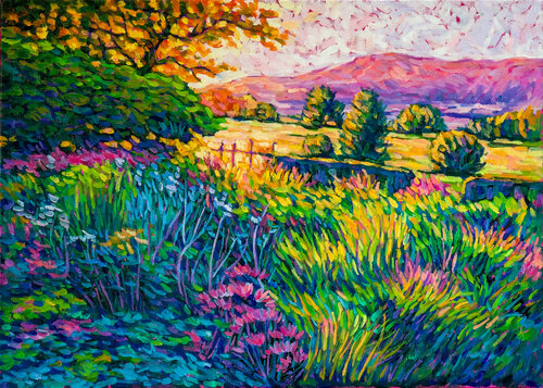Lawn in the sun di tao bai, Pittura in vendita su Singulart