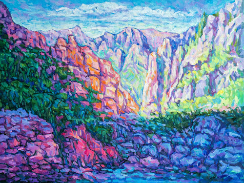 Spring Canyon di tao bai, Pittura in vendita su Singulart