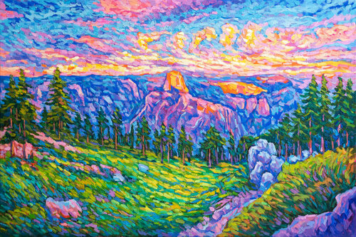 Gorgeous sunset di tao bai, Pittura in vendita su Singulart