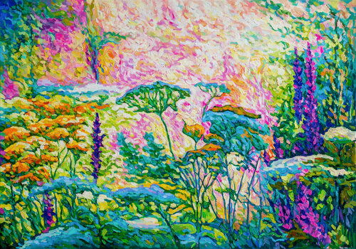 Dreamscape in Bloom di tao bai, Pittura in vendita su Singulart