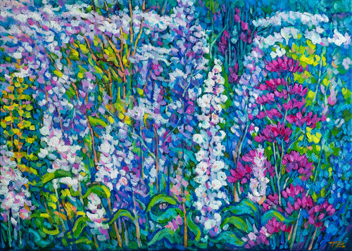 Twilight Meadow di tao bai, Pittura in vendita su Singulart