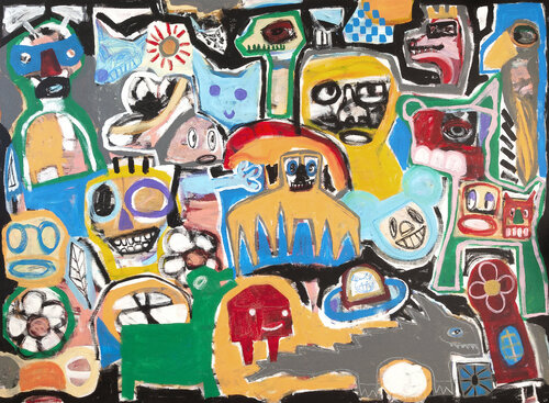 When the carnival came to town van Tommy Lennartsson, Schilderij te koop op Singulart