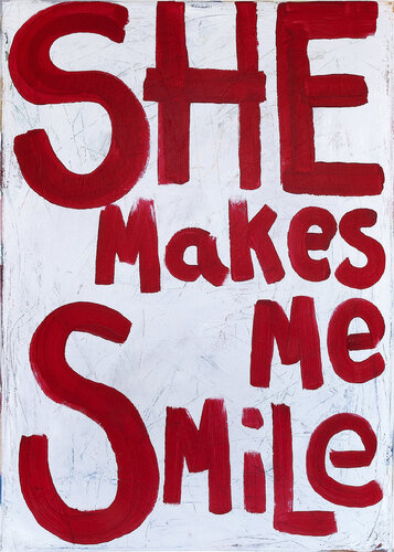 She Makes Me Smile van Tommy Lennartsson, Schilderij te koop op Singulart