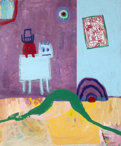 Dont let that kite fly away in the desert van Tommy Lennartsson, Schilderij te koop op Singulart