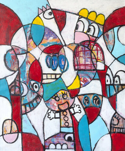 Little queen of hearts van Tommy Lennartsson, Schilderij te koop op Singulart