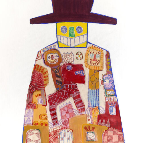 The Visitor - part 1 van Tommy Lennartsson, Schilderij te koop op Singulart