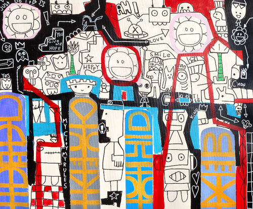 MY CITY MY RULES von Tommy Lennartsson, Malerei kaufen auf Singulart