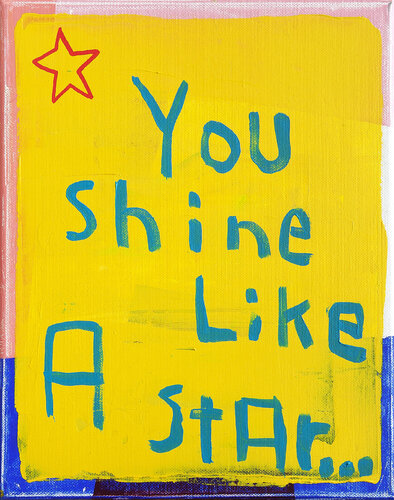 You Shine Like A Star par Tommy Lennartsson, Peinture en vente sur Singulart
