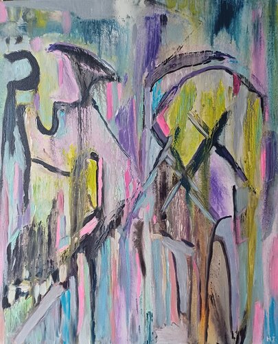 Exploration by L'Artiphaine-HJ-HELLEBOID, 회화 for Sale on Singulart