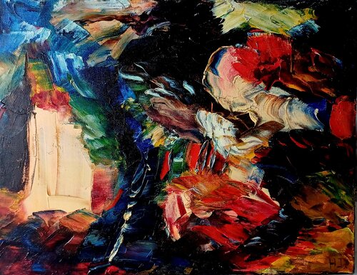 Le temps qui passe di L'Artiphaine-HJ-HELLEBOID, Pittura in vendita su Singulart