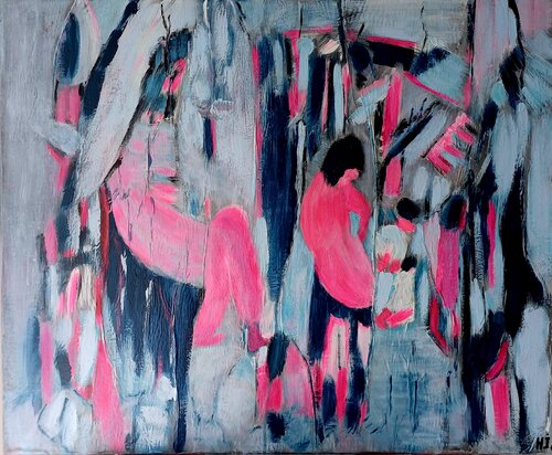 Au hammam by L'Artiphaine-HJ-HELLEBOID, Painting for Sale on Singulart
