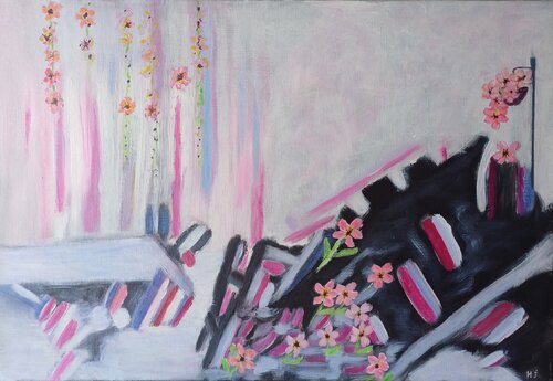 Le quai by L'Artiphaine-HJ-HELLEBOID, 회화 for Sale on Singulart