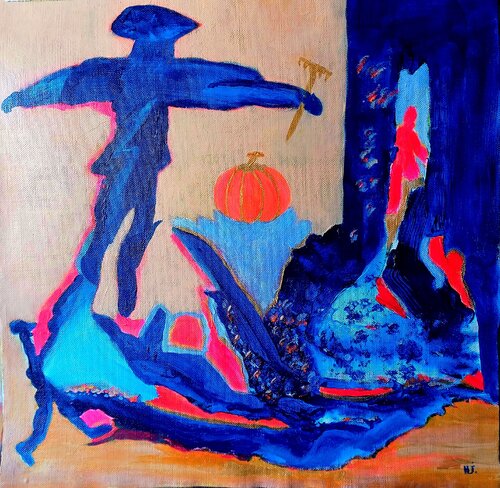 Le messager d'halloween by L'Artiphaine-HJ-HELLEBOID, Painting for Sale on Singulart
