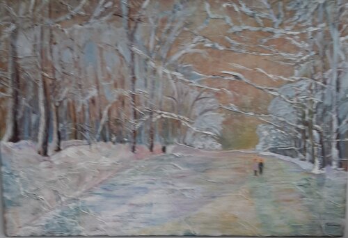 Promenade en forêt di L'Artiphaine-HJ-HELLEBOID, Pittura in vendita su Singulart