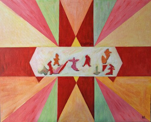 Enjouement by L'Artiphaine-HJ-HELLEBOID, Painting for Sale on Singulart