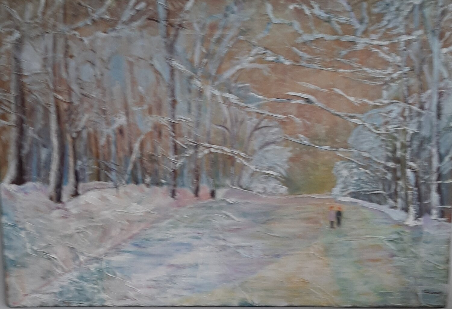 Promenade en forêt L'Artiphaine-HJ-HELLEBOID Originalgemälde zu verkaufen