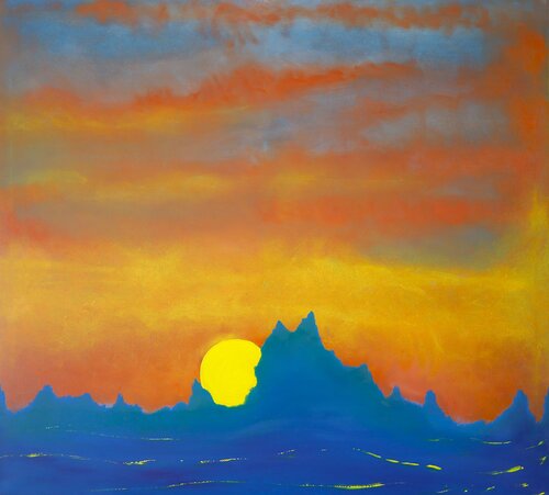 Atardecer Patagonico di Gustavo de Leon, Pittura in vendita su Singulart