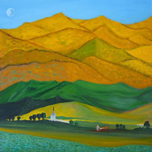 El pueblito di Gustavo de Leon, Pittura in vendita su Singulart