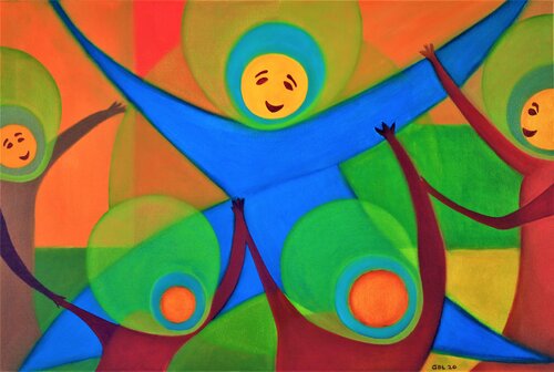 Danza en Marte von Gustavo de Leon, Malerei kaufen auf Singulart