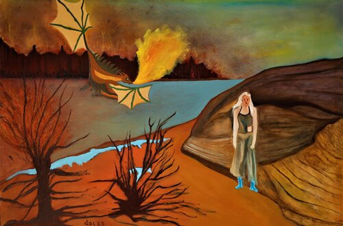 Game of thrones di Gustavo de Leon, Pittura in vendita su Singulart