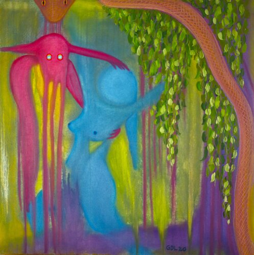 La bella y la bestia di Gustavo de Leon, Pittura in vendita su Singulart