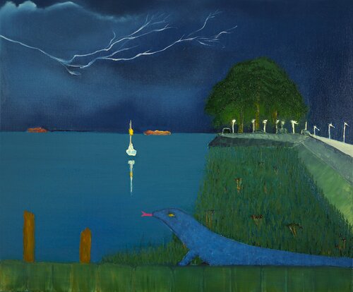 Puerto de Olivos di Gustavo de Leon, Pittura in vendita su Singulart