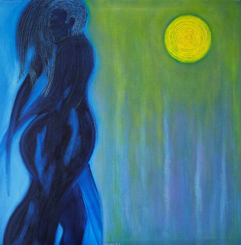 Tango bajo la luna. von Gustavo de Leon, Malerei kaufen auf Singulart