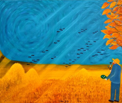 Homenaje a Vincent II van Gustavo de Leon, Schilderij te koop op Singulart
