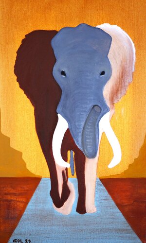 Elefante von Gustavo de Leon, Malerei kaufen auf Singulart