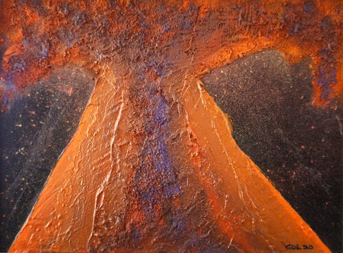 Vulcano di Gustavo de Leon, Pittura in vendita su Singulart