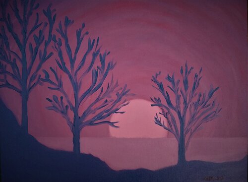 Luna mística by Gustavo de Leon, Painting for Sale on Singulart