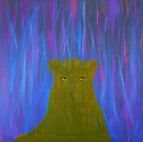 Leopard van Gustavo de Leon, Schilderij te koop op Singulart