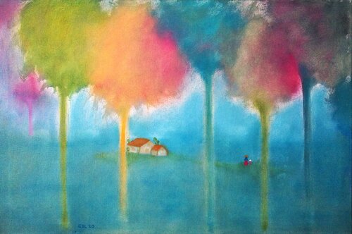 El paseo di Gustavo de Leon, Pittura in vendita su Singulart