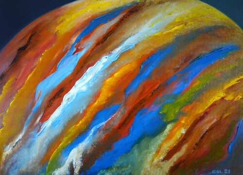 Exoplaneta I by Gustavo de Leon, 油畫 for Sale on Singulart