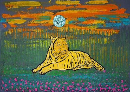 Solitario y territorial di Gustavo de Leon, Pittura in vendita su Singulart
