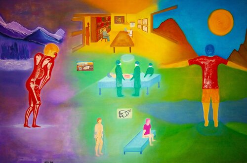 El accidente- Dolor y resiliencia. di Gustavo de Leon, Pittura in vendita su Singulart