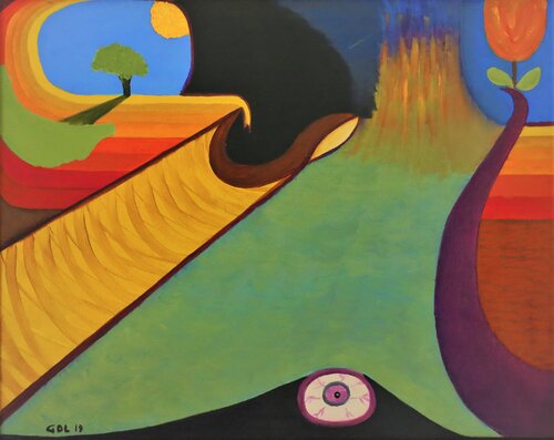 Ojo cósmico 1982 di Gustavo de Leon, Pittura in vendita su Singulart