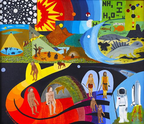 Evolución  1983 di Gustavo de Leon, Pittura in vendita su Singulart