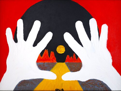 Las manos del destino di Gustavo de Leon, Pittura in vendita su Singulart
