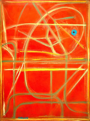 El viajero del tiempo van Gustavo de Leon, Schilderij te koop op Singulart