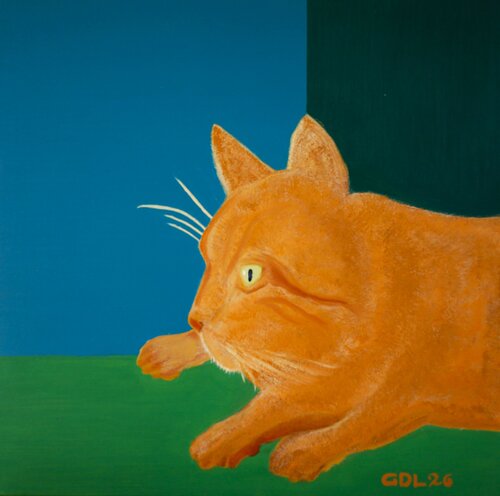 Simba van Gustavo de Leon, Schilderij te koop op Singulart