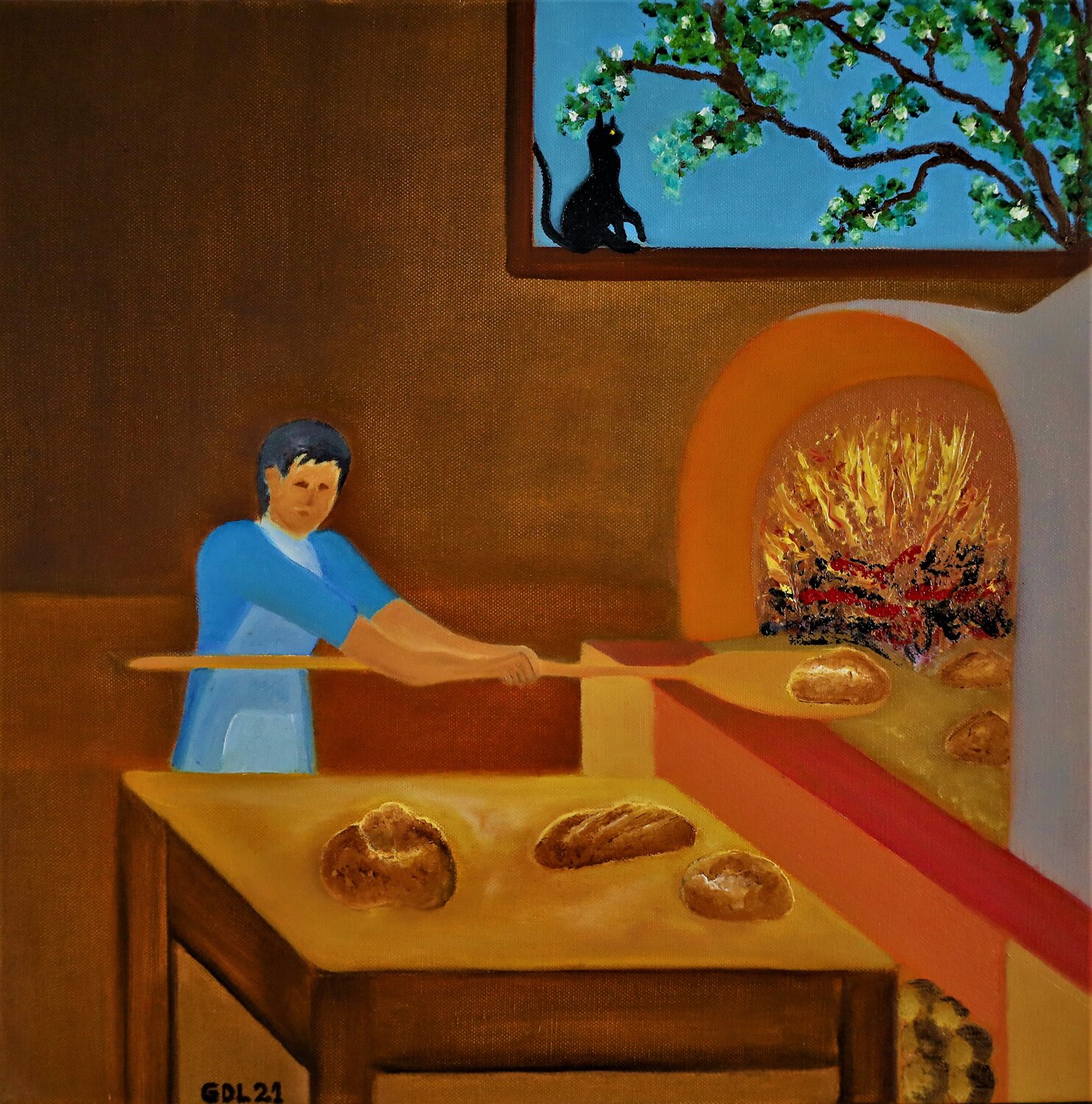 El panadero Gustavo de Leon