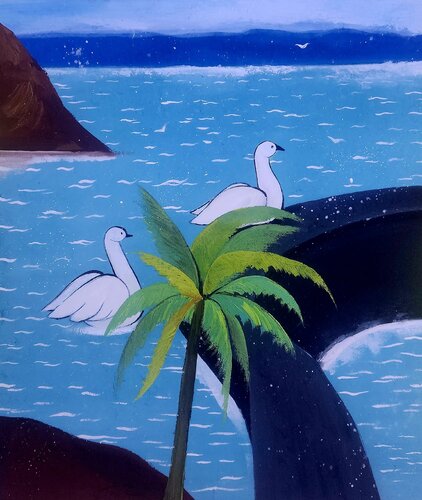 swan's warm van Jinkyeong An, Schilderij te koop op Singulart