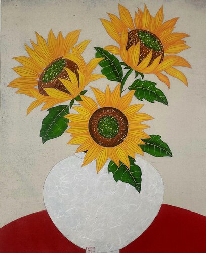 Sunflower by Jinkyeong An, Painting for Sale on Singulart