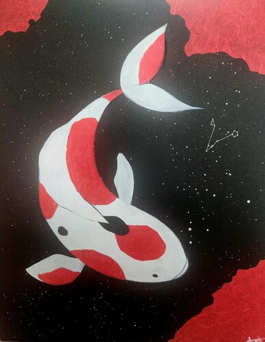 Night swimming by Jinkyeong An, Painting for Sale on Singulart