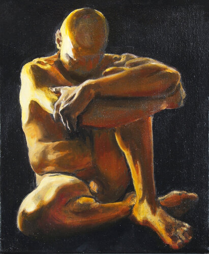 Nude Man van Zoja Golubeva, Schilderij te koop op Singulart